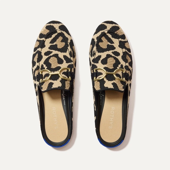 Rothy's Shoes - Rothy's Double Bit Leopard Loafer Mule 9